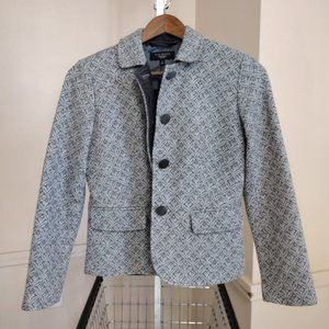 Peplum Diamond Tartan Wool Coat by Talbots - Like new!